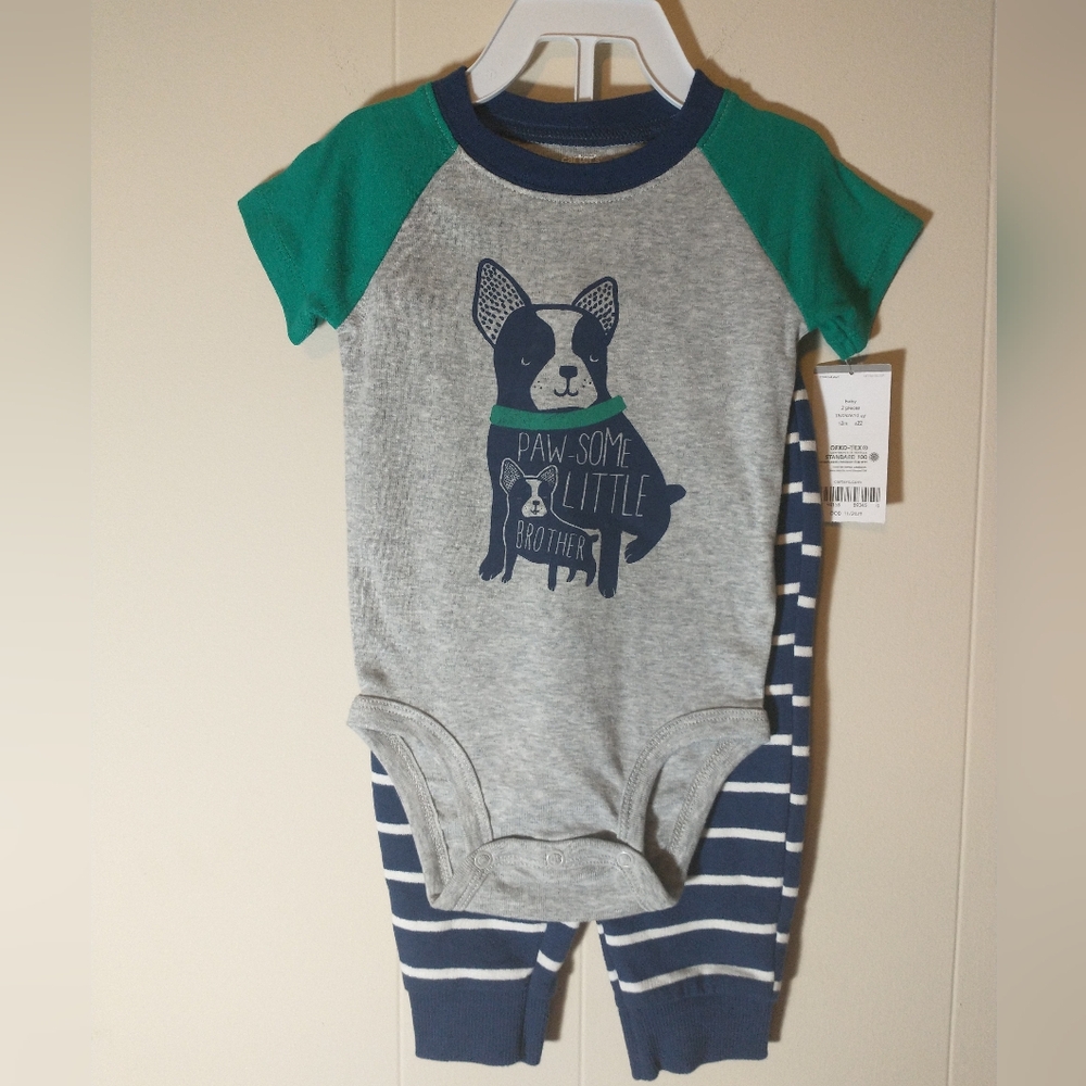 NWT Carter's 2-Piece "Little Brother" Set - Size 12m